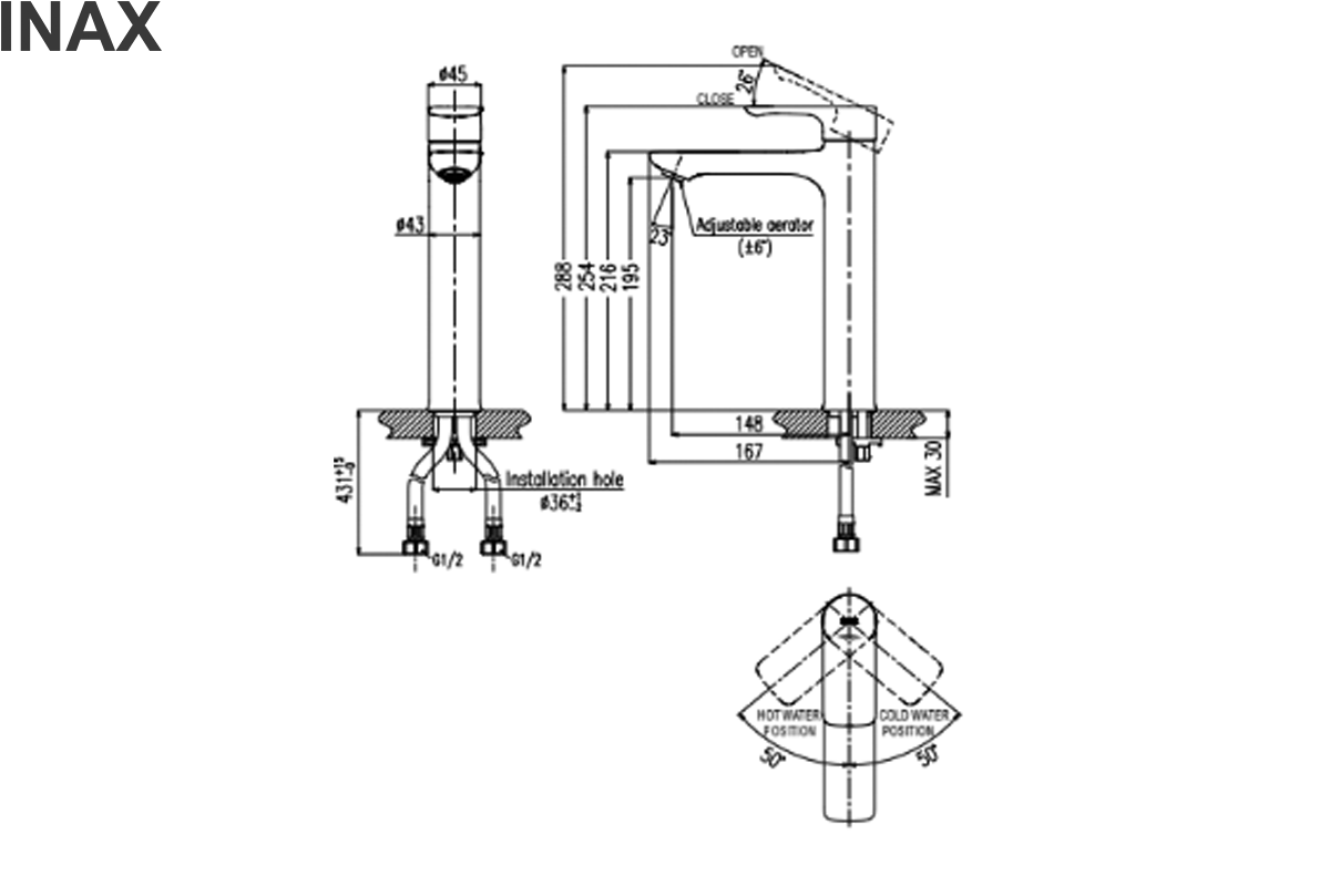 ban-ve-ky-thuat-voi-lavabo-co-cao-inax-lfv-612sh